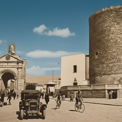 Foto storiche di Bitonto ricostruite con l'AI