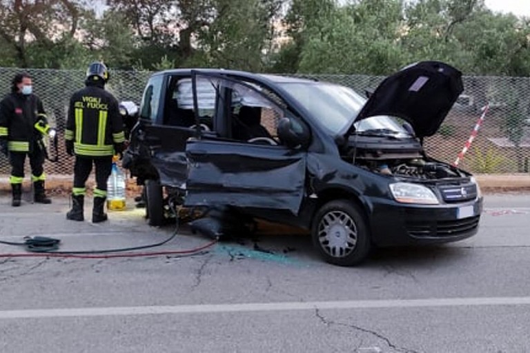 L'incidente stradale avvenuto sulla strada provinciale 88