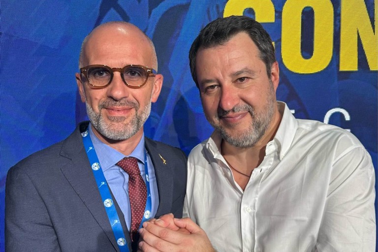 Sandro Pellegrino e Matteo Salvini