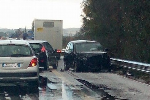 L'incidente stradale avvenuto sulla strada provinciale 88