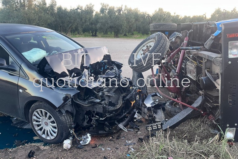 Incidente agro di Bitonto. <span>Foto Bit Live</span>