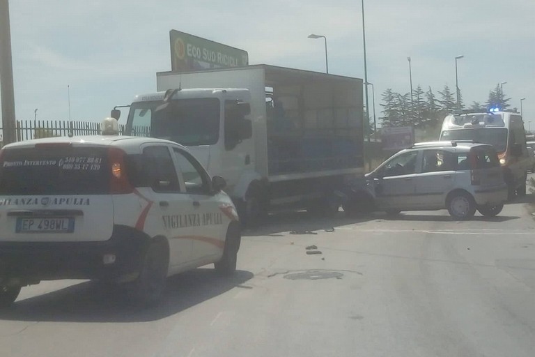 L'incidente stradale avvenuto sulla strada provinciale 108