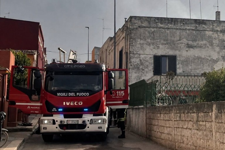 Incendio Palombaio. <span>Foto Staff sindaco </span>