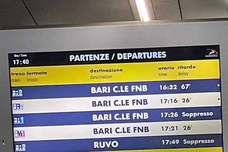 Ritardi Ferrotramviaria - Bari Nord