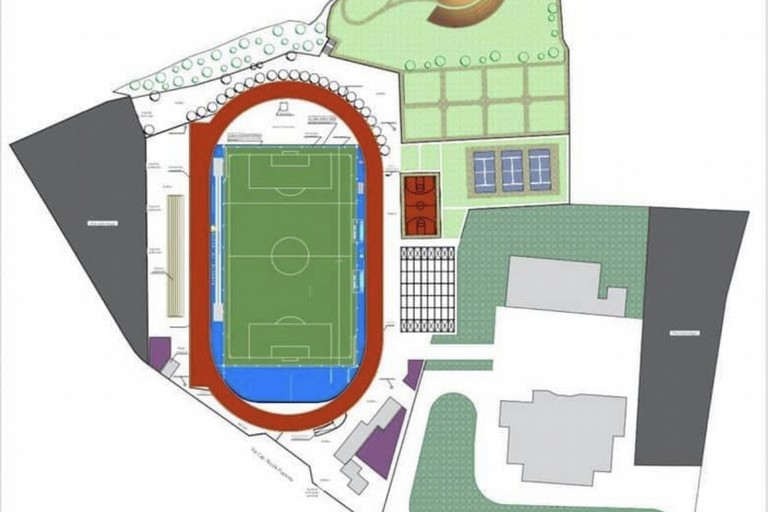 Il progetto del nuovo Campo Sportivo