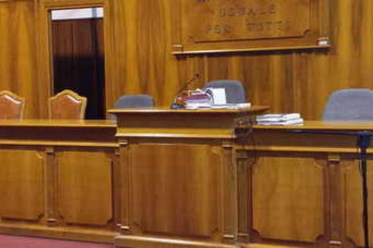 Un'aula del Tribunale