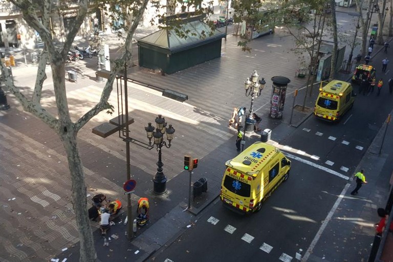 La Rambla di Barcellona dopo la strage