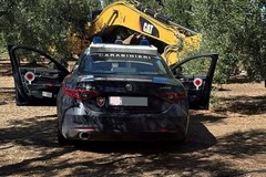 Rubato un escavatore da un cantiere di Bitonto: trovato poco distante