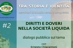 Città Democratica verso il congresso: sabato discuterà di «Diritti e doveri nella società liquida»