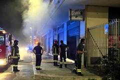 Incendio in un panificio in viale Giovanni XXIII