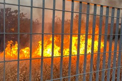Vasto incendio in via Piacente: sul posto Vigili del Fuoco e Polizia Locale