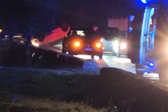 Incidente sulla poligonale di Bitonto: un'auto si ribalta