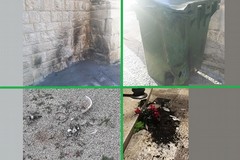 Vandali di Capodanno a Bitonto: il fuoco danneggia Porta Baresana