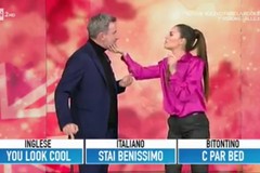 Bianca Guaccero insegna il dialetto di Bitonto a Filippo Nardi