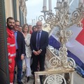 A Bitonto la bandiera ufficiale della Croce Rossa