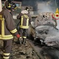 Due auto in fiamme nella zona artigianale di Bitonto