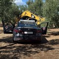 Rubato un escavatore da un cantiere di Bitonto: trovato poco distante