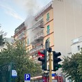 Paura in via Papa Giovanni XXIII a Bitonto, fumo da un appartemento