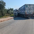 Incidente fra camion sulla S.P. Bitonto-Aeroporto Palese