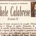Oggi a Bitonto i funerali di Michele Calabrese, morto ieri in un incidente