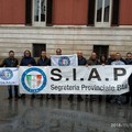 Poliziotti di Bitonto e della Bat in protesta contro la legge di Bilancio del Governo