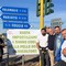 Michele Monopoli in protesta per l'invasione di olio a basso costo