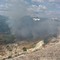 Incendio in Lama Balice: fumo fino alla città vecchia