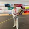 Il giovane Vittorio Pesce esulta: medaglia d'oro alla Roma Eterna Urbe Cup