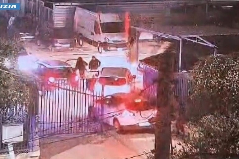 L'intervento della Polizia di Stato