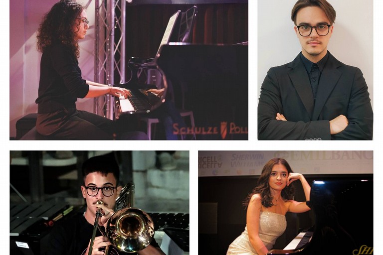 I quattro musicisti del Conservatorio Piccinni. <span>Foto Ufficio stampa </span>
