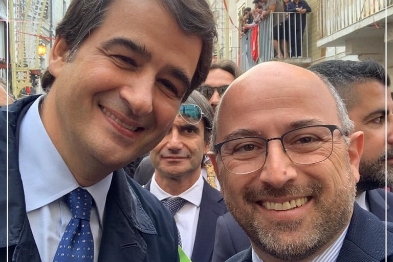 Domenico Damascelli con Raffaele Fitto