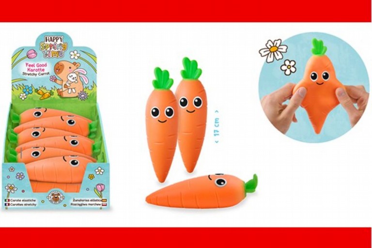 Dal Ministero della Salute allerta per un giocattolo per bambini a forma di carota contenente amianto