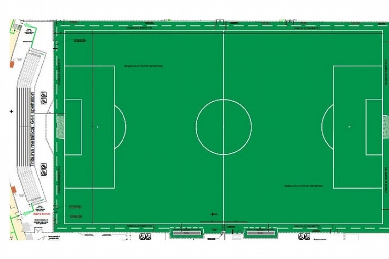 Il progetto per il rifacimento del campo dello stadio DegliUlivi