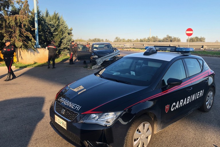 La Fiat Stilo recuperata dai Carabinieri