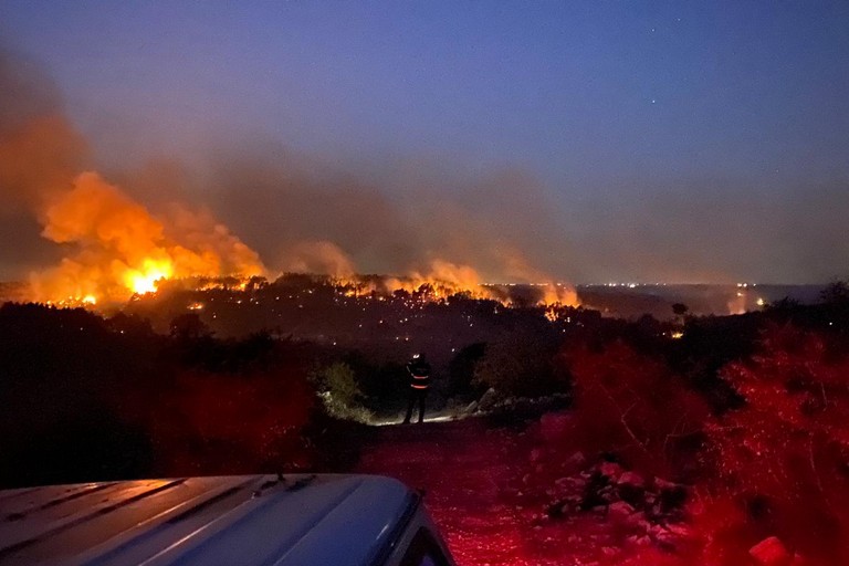 L'incendio al Bosco di Bitonto