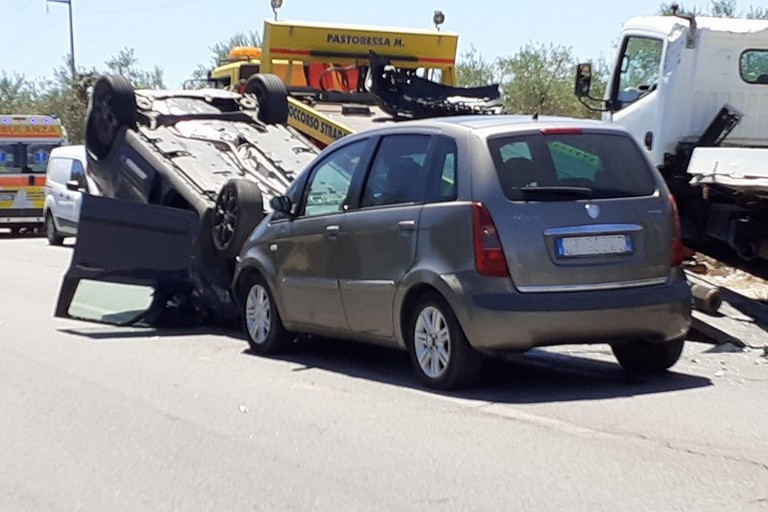 Lincidente di ieri sulla sp Bitonto Palo