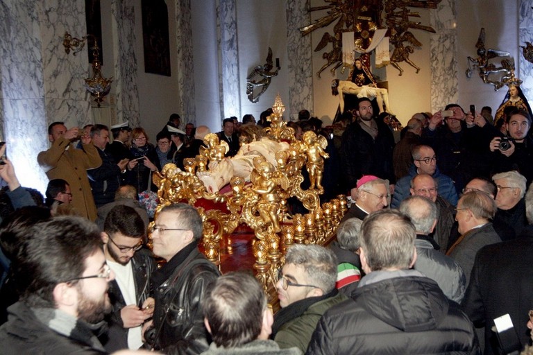 La Culla del Cristo Morto in esposizione a Taranto