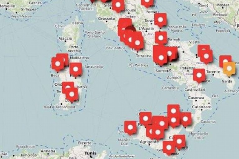 La mappa dei comuni ribelli