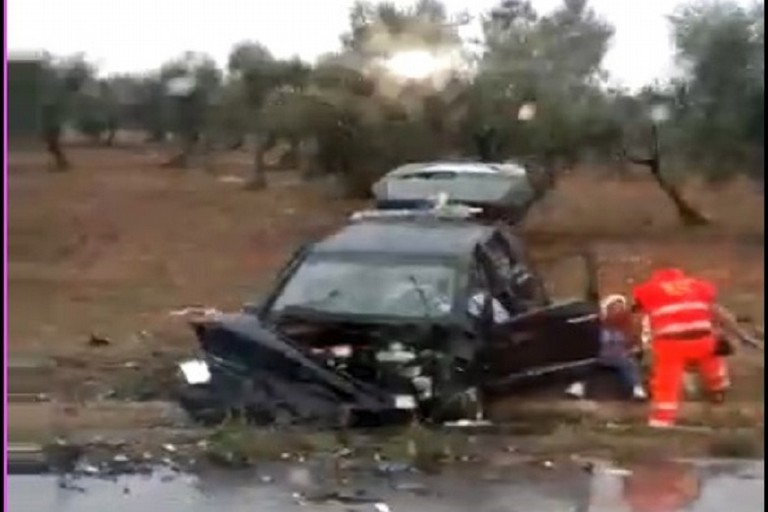 La Mercedes classe A coinvolta