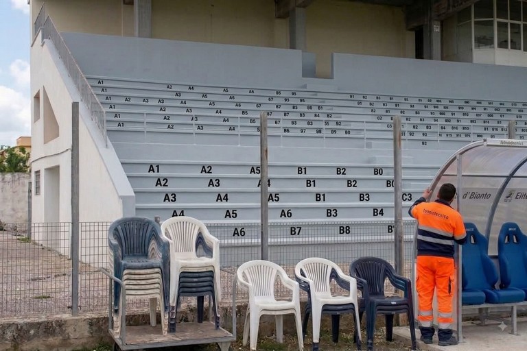 Lavori allo stadio 