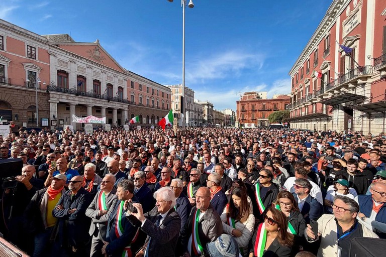 Mondo agricolo in protesta a Bari