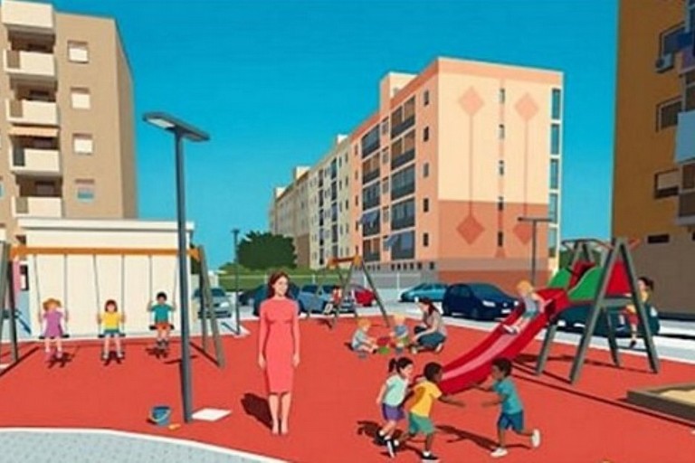 Parco Urbano via Nacci - rendering