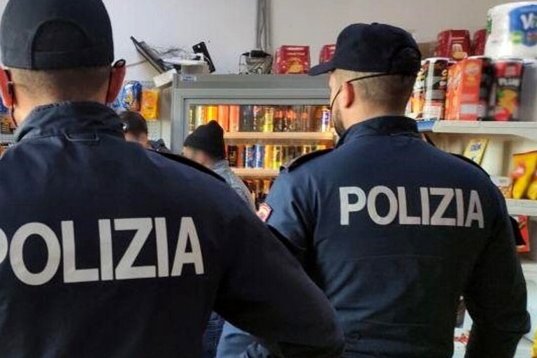 L'intervento della Polizia di Stato