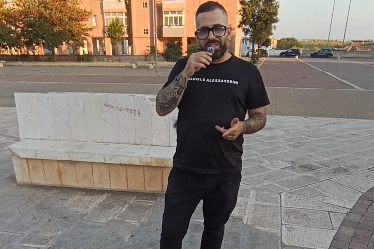 Francesco Brascia in piazza Unità d'Italia