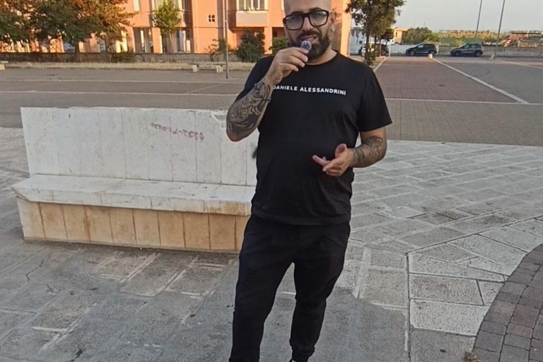 Francesco Brascia in piazza Unità d'Italia