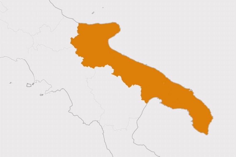 Puglia in zona arancione