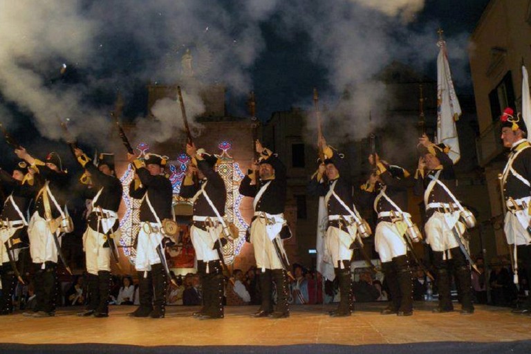 Simulazione di una carica al corteo Storico di Bitonto