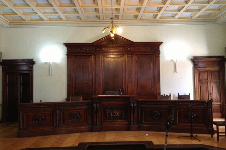 Un'aula del Tribunale