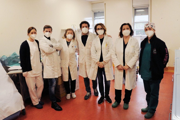 Team vax dell'ospedale San Paolo