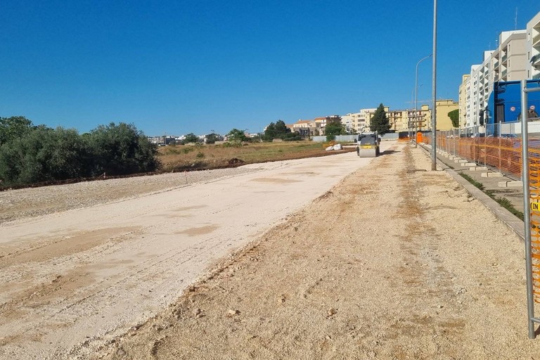 Cantiere in via Berlinguer